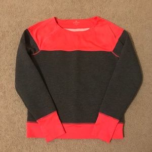 Athleta Fuse Sweatshirt Size Small Pinkish/Gray